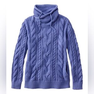 LL Bean Women's Double L® Mixed-Cable Sweater, Funnelneck